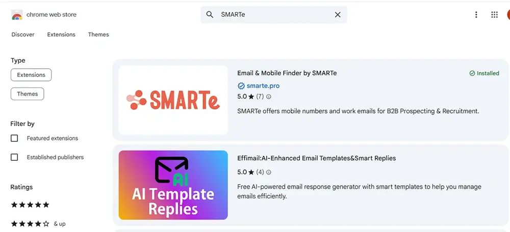 install the SMARTe chrome extension to find ceo email address