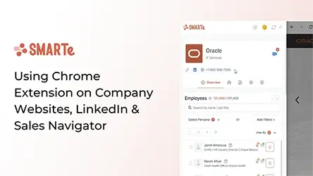 Using Chrome Extension on Company Websites, LinkedIn & Sales Navigator