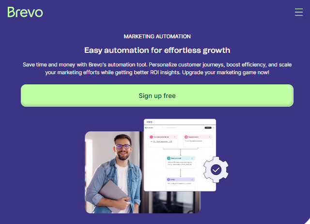 Brevo formerly sendinblue is one of the best email automation software for small businesses
