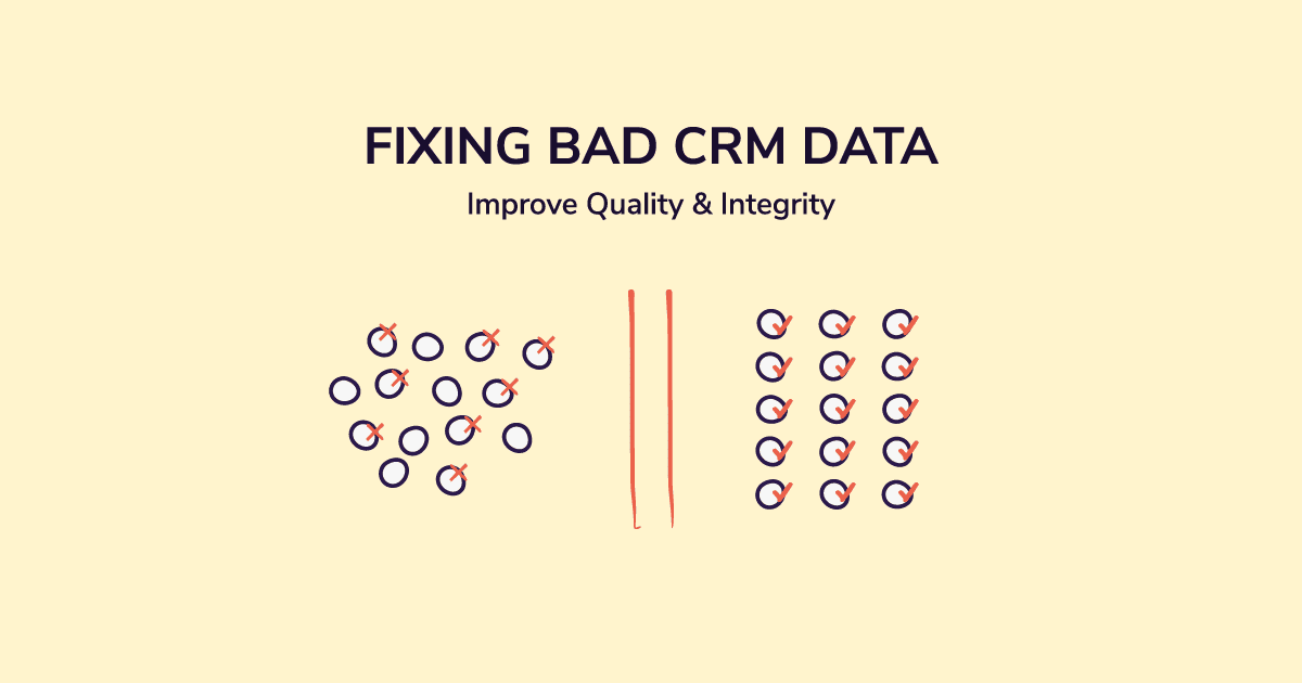 Fix Bad CRM Data and improve data quality and integrity