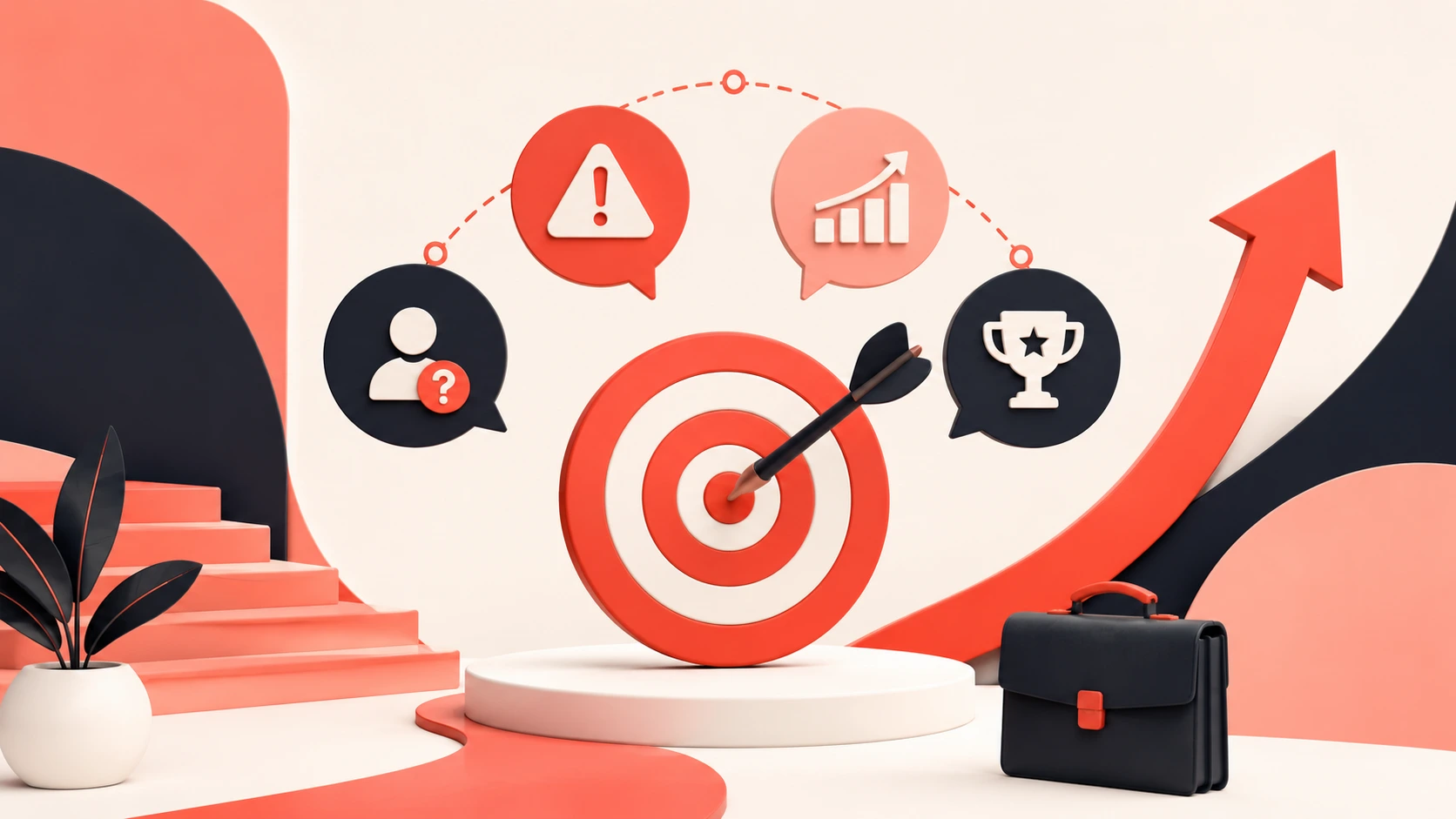 SPIN Selling framework illustration showing a sales professional using situation, problem, implication, and need-payoff questioning to identify customer needs, build trust, and close large B2B sales deals