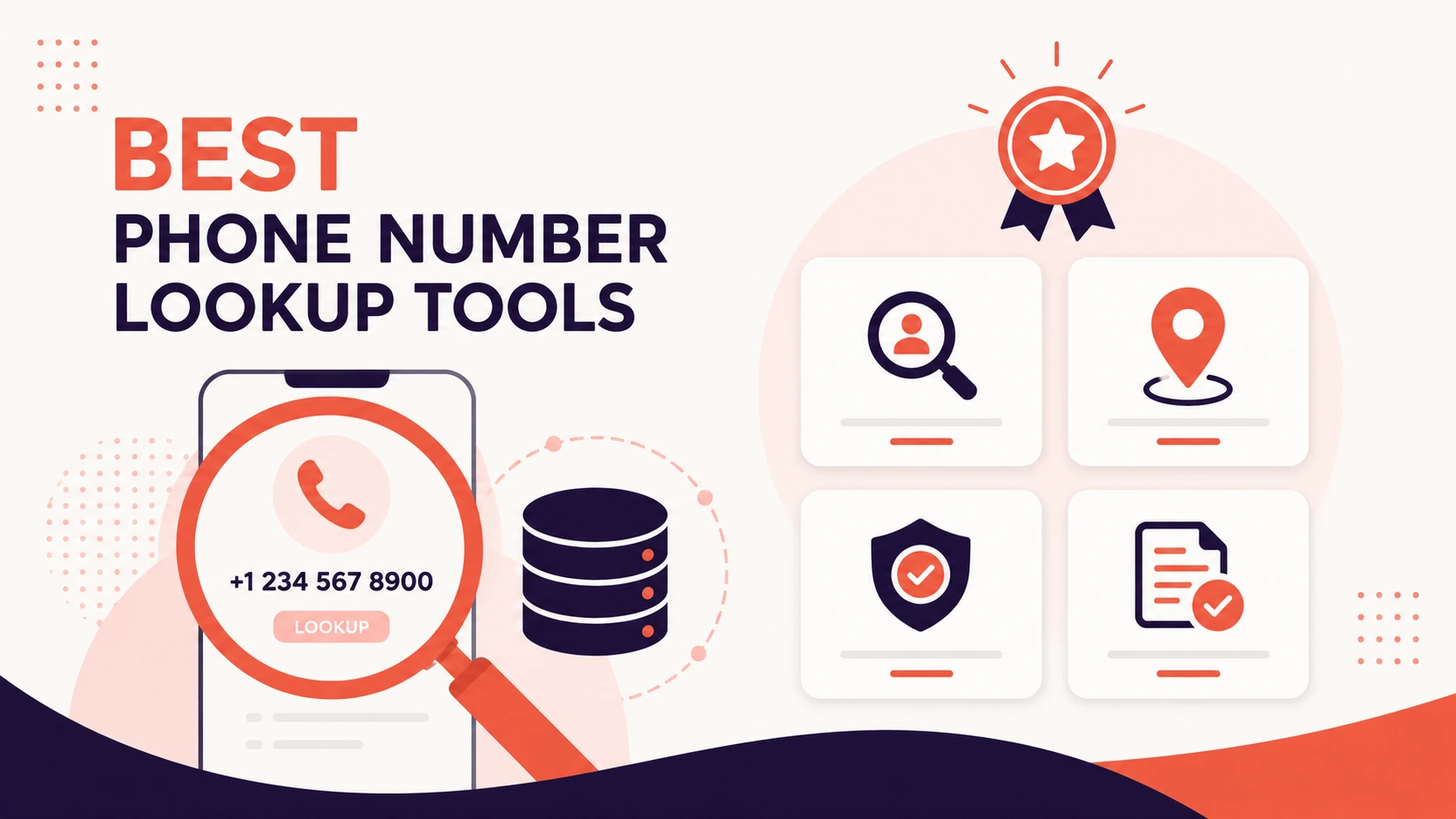 Illustration of the best phone number lookup tools for Google phone number lookup free searches, showing caller identification, contact verification, reverse phone lookup, and secure phone number search features.