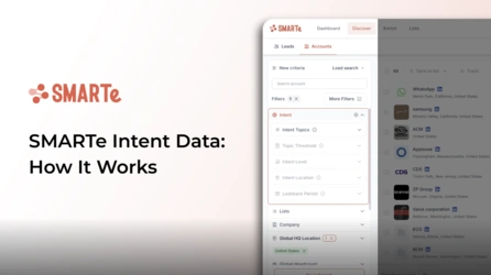 SMARTe Intent Data: How it works