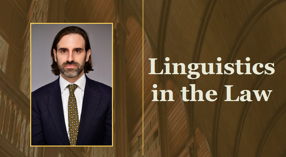 Grinsell Speaks on Linguistics in the Law at Dartmouth College