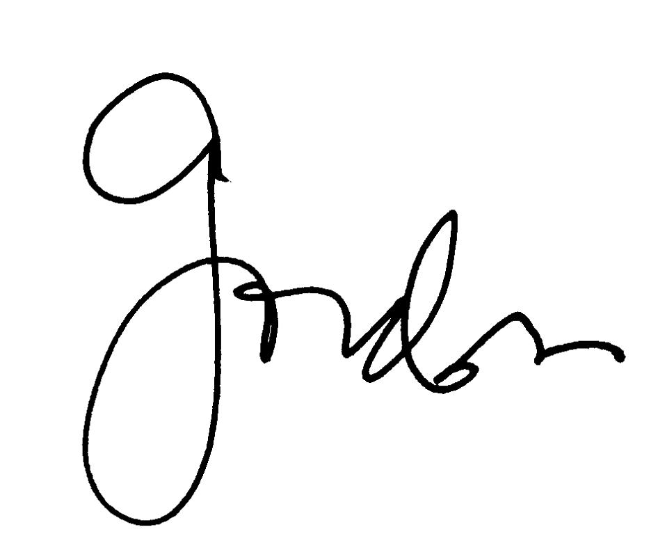 Gordon's signature