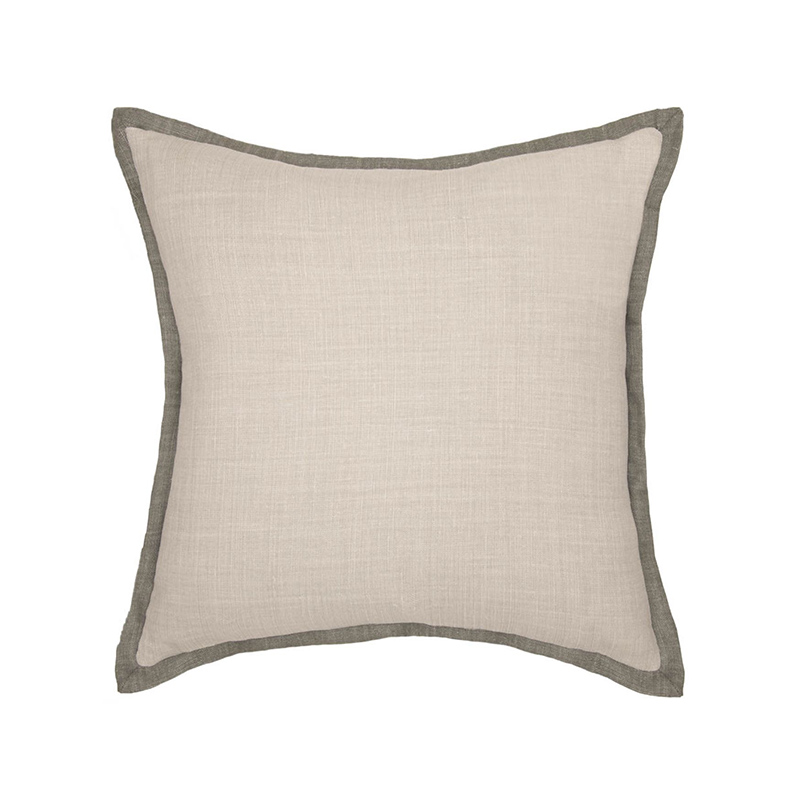 House Linen Silver/Slate Cushion by GP & J Baker
