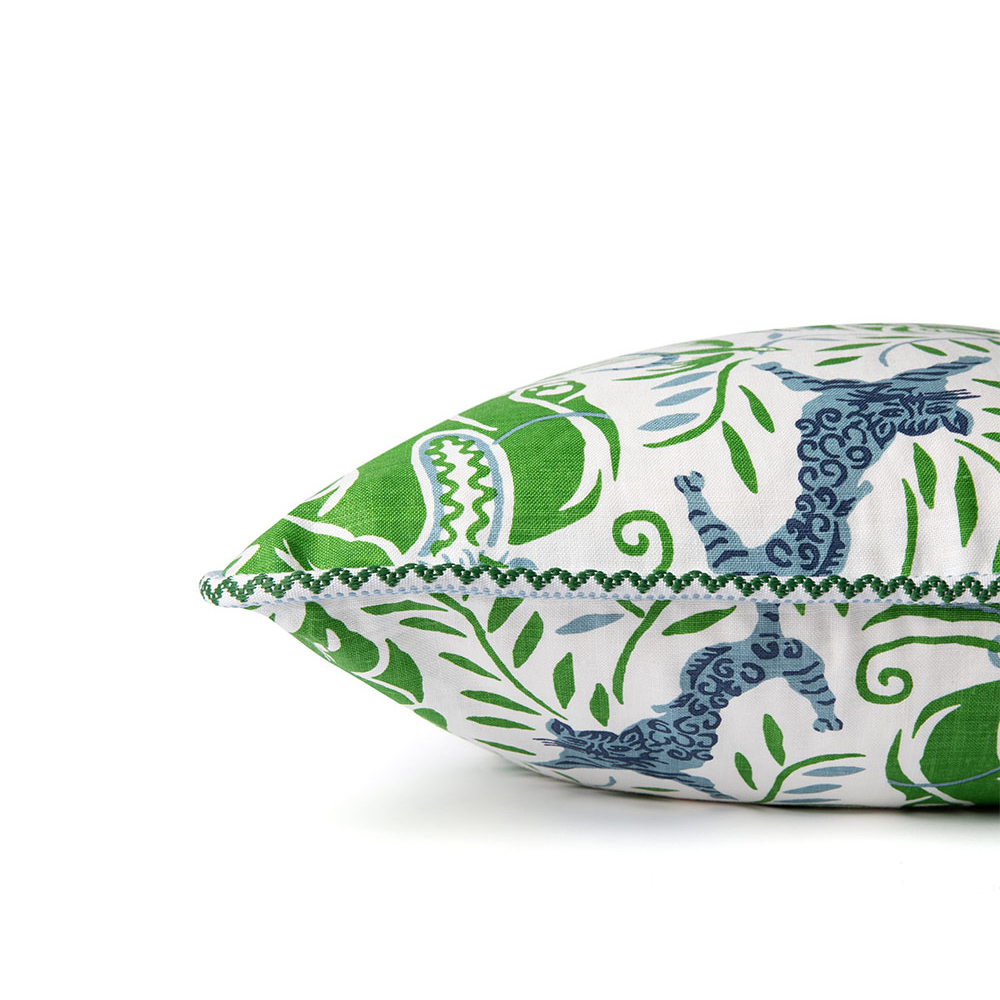 La Jungle Green Cushion by Christopher Farr Cloth