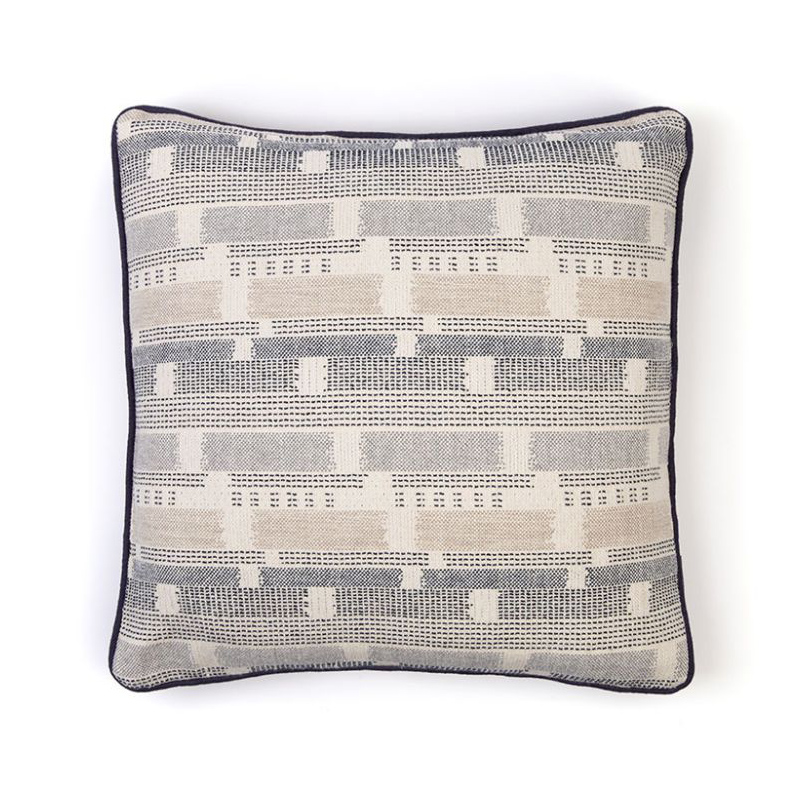 Loom Weave Indigo Cushion by Christopher Farr Cloth