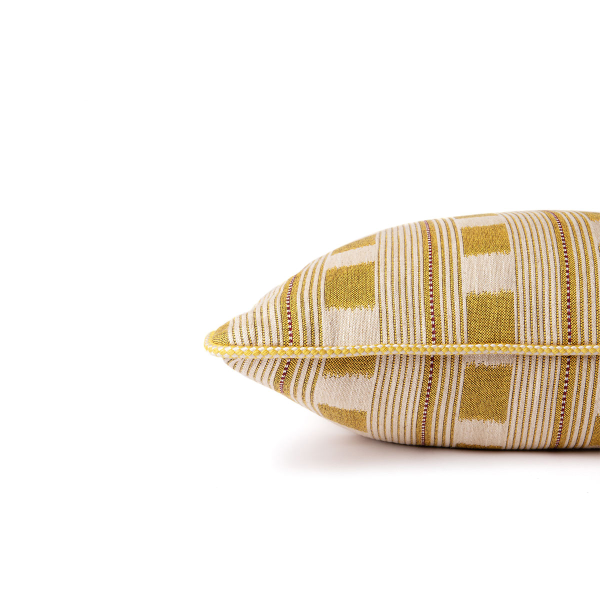Lost and Found Lemon Cushion by Christopher Farr Cloth
