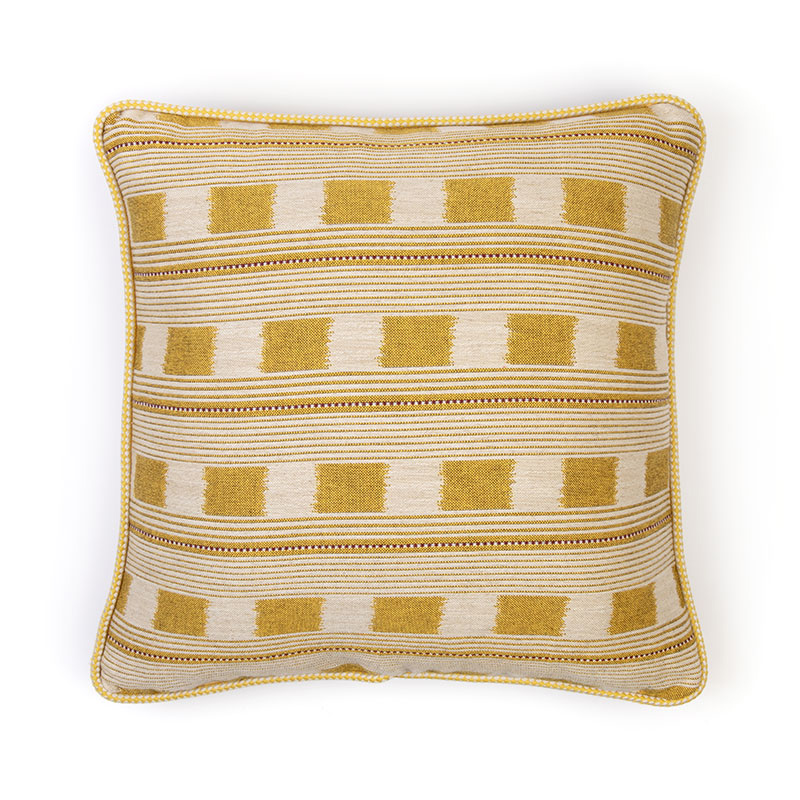 Lost and Found Lemon Cushion by Christopher Farr Cloth