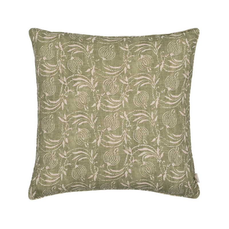 Pomegranate Green Cushion by GP & J Baker