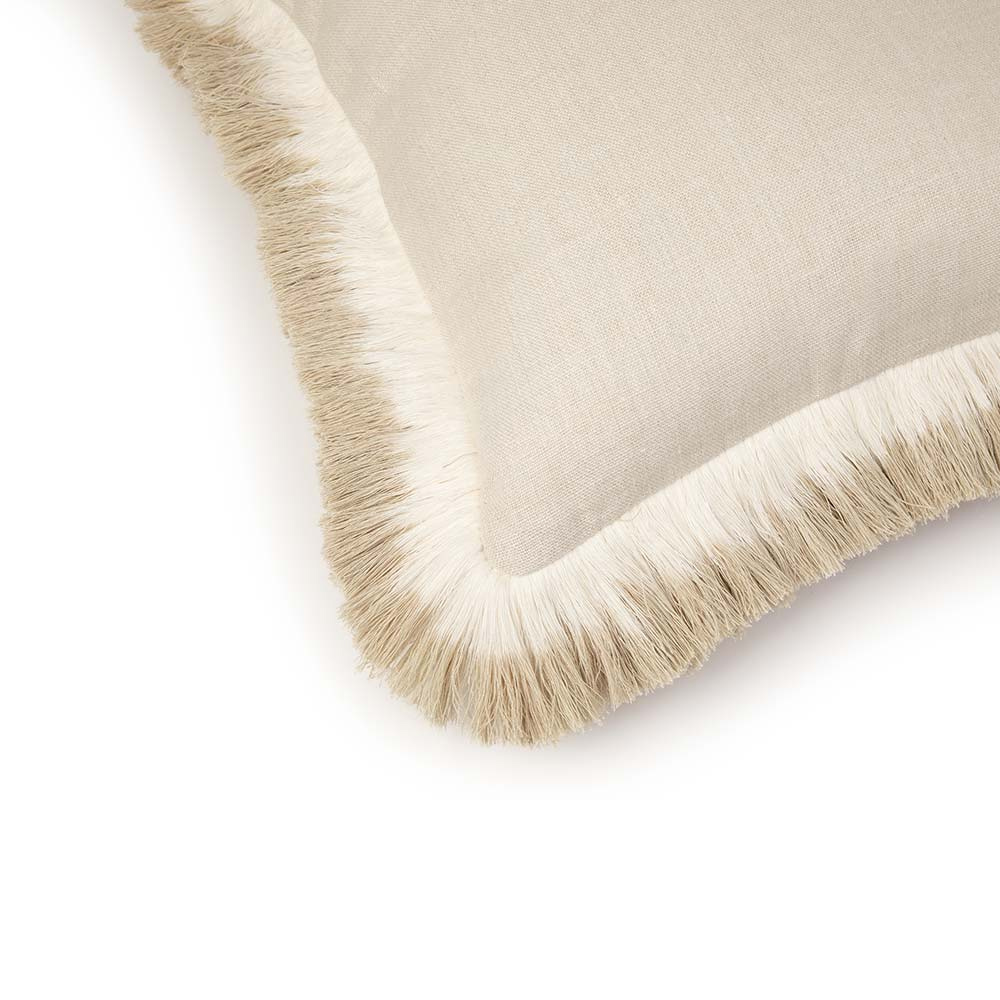 Ombre Fringe Natural Cushion by Christopher Farr Cloth