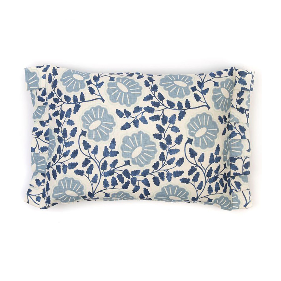 Punch Paisley Denim Cushion by Christopher Farr Cloth