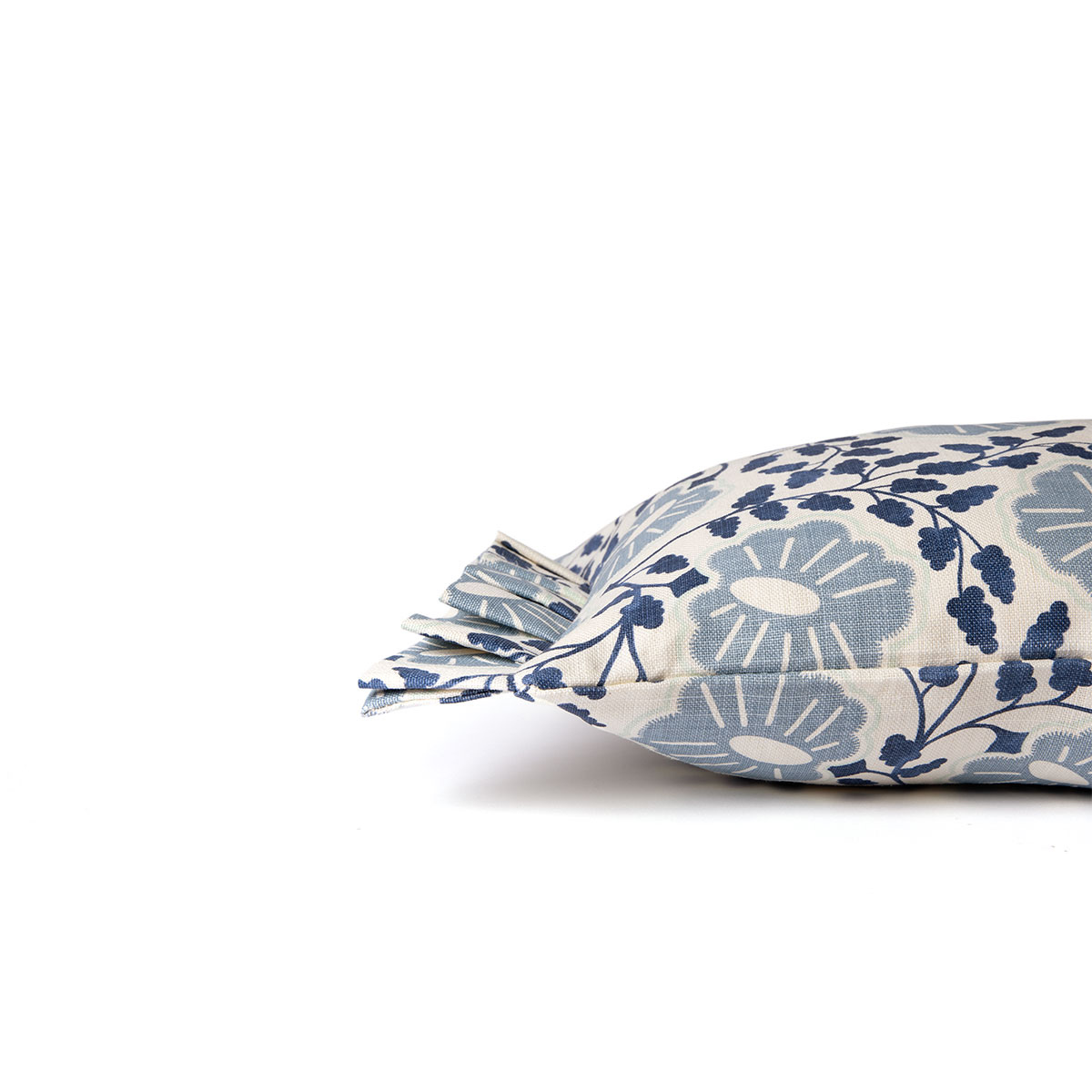 Punch Paisley Denim Cushion by Christopher Farr Cloth