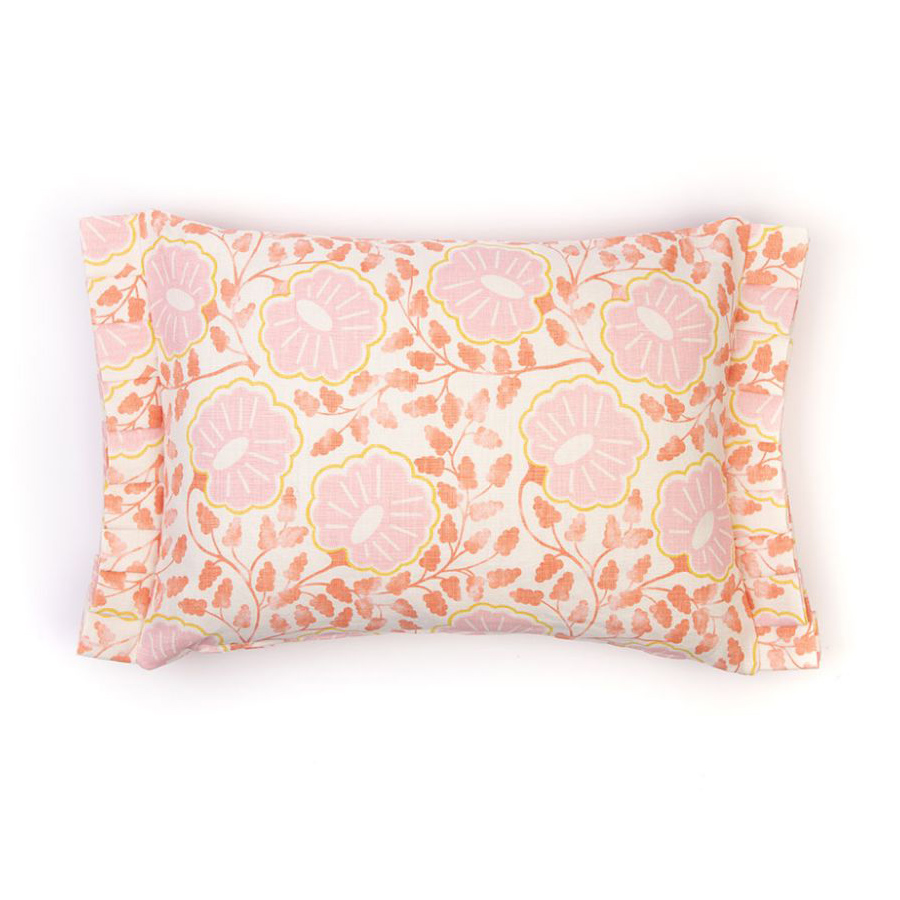 Punch Paisley Peach Cushion by Christopher Farr Cloth