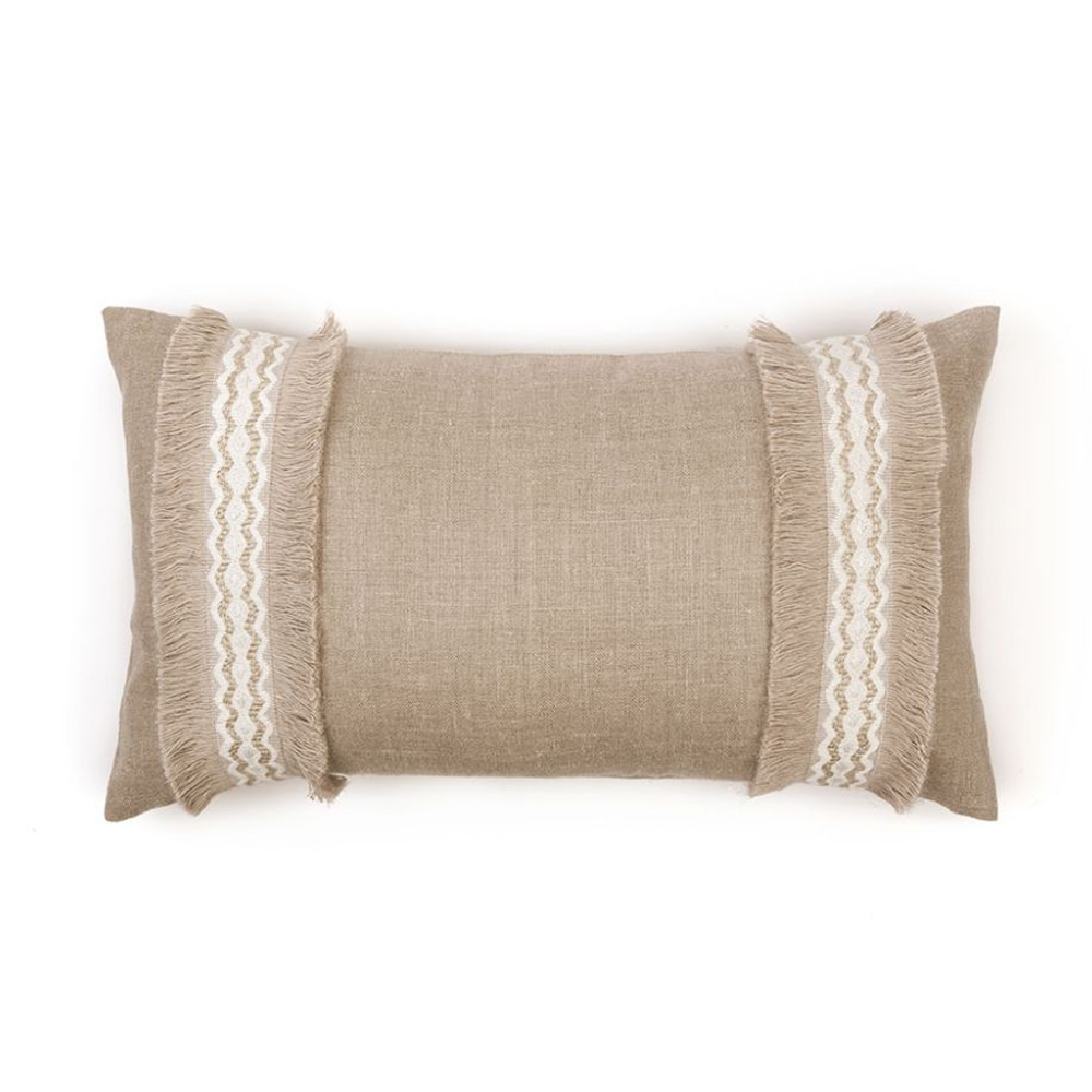 Trapeze Natural Cushion by Christopher Farr Cloth