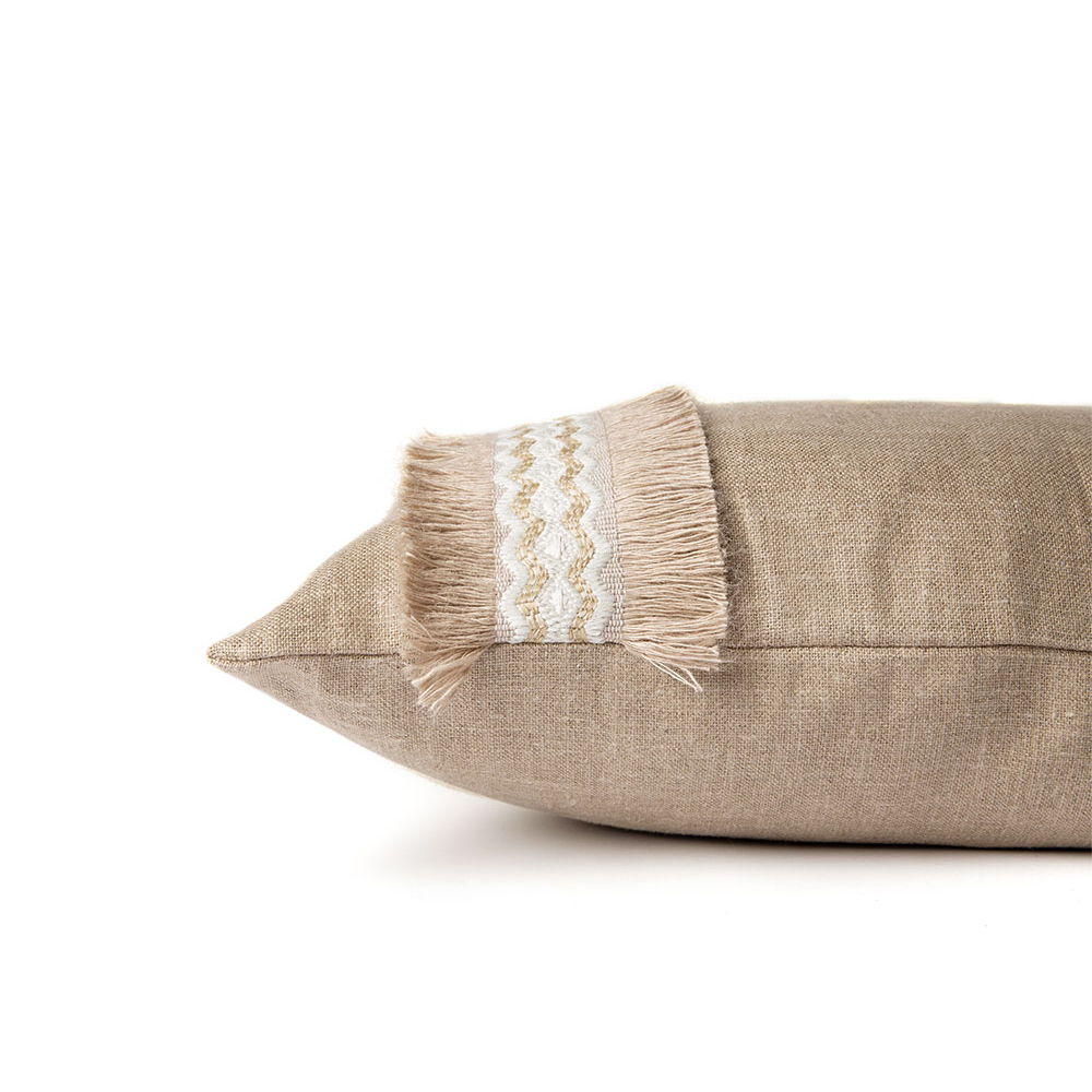Trapeze Natural Cushion by Christopher Farr Cloth
