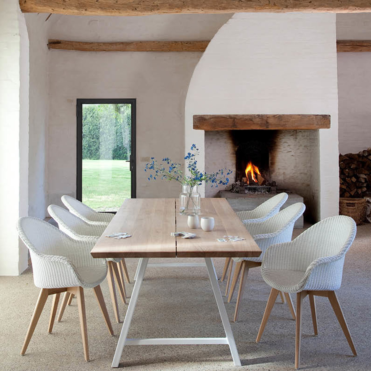 Avril HB Dining Chair Oak Base