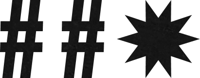 Pound sign, pound sign, explosion.