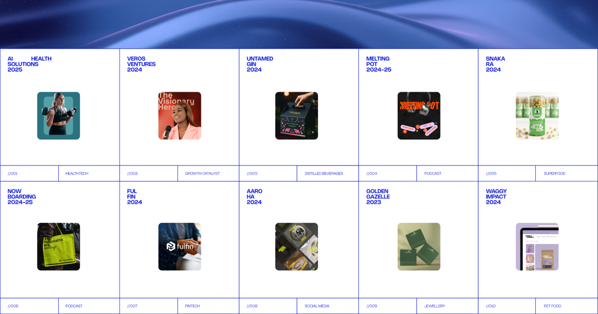 Banner showing Dot and Grids work.