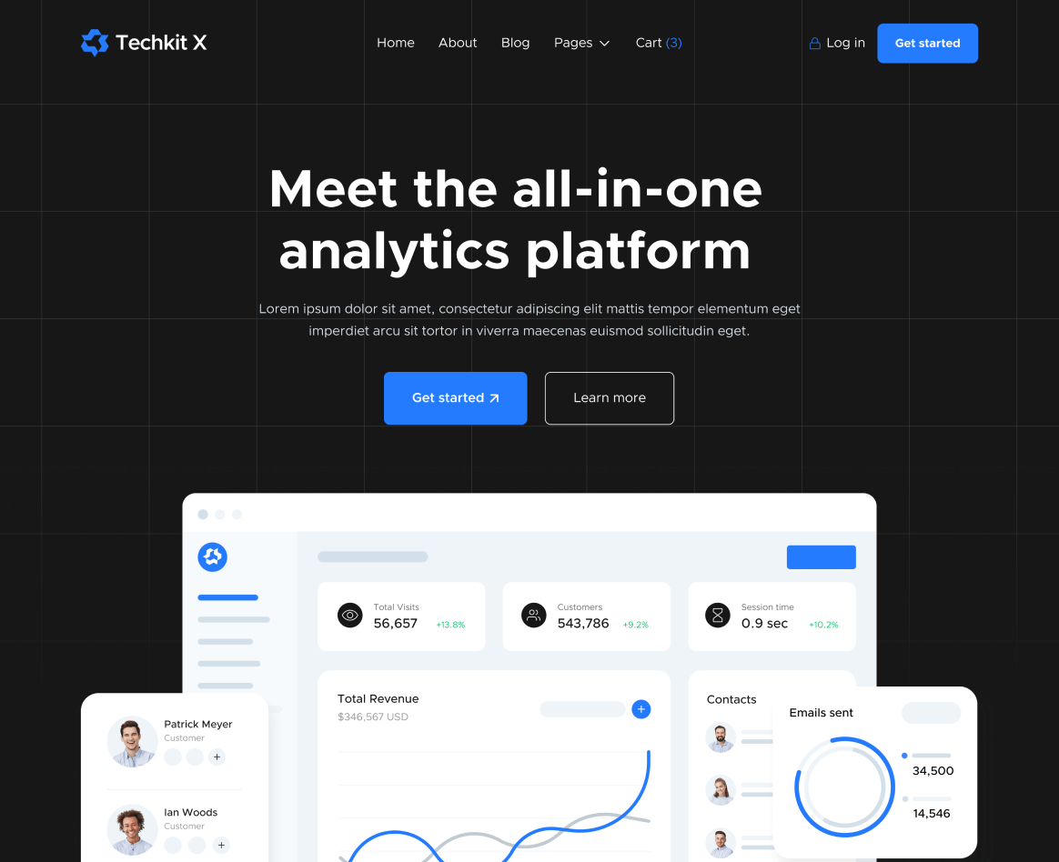 Home V1 - Techkit X Webflow Template