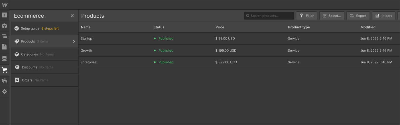 eCommerce Collection - Techkit X Webflow Template