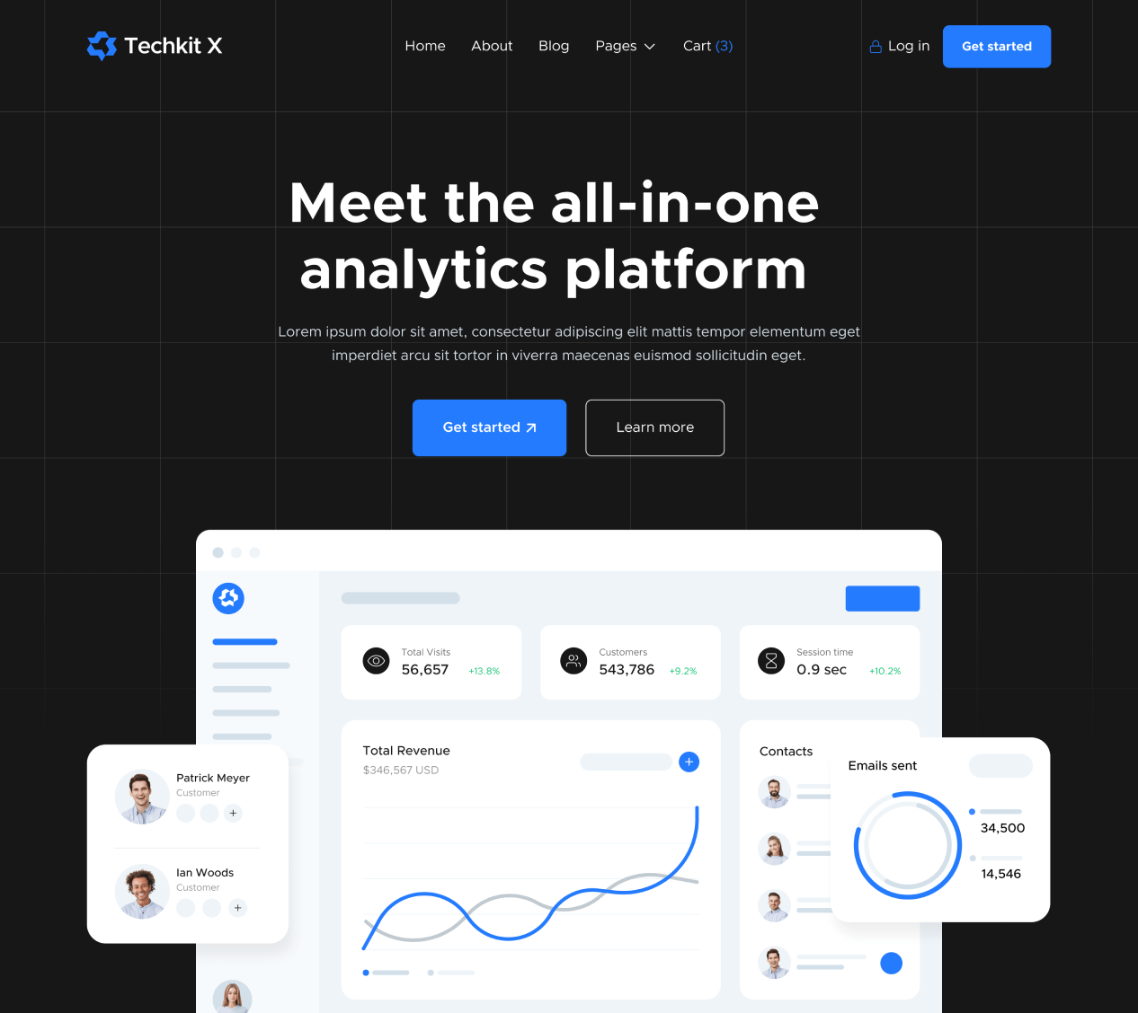 Home V1 - Techkit X Webflow Template