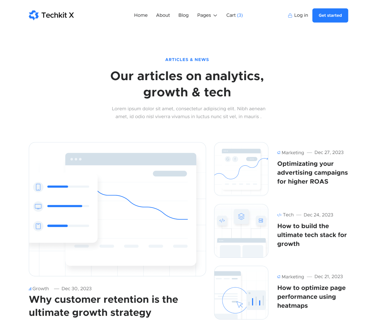 Blog V3 - Techkit X Webflow Template