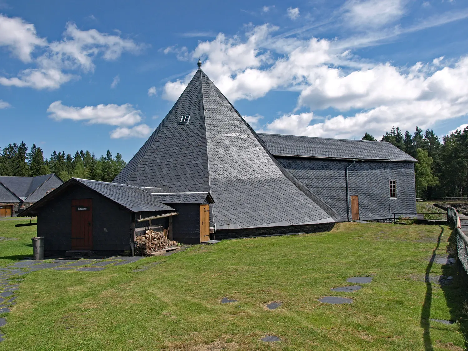 The original capstan at the Lehesten slate mine. Photo: Oberlausitzerin64 / cc-by 4.0.