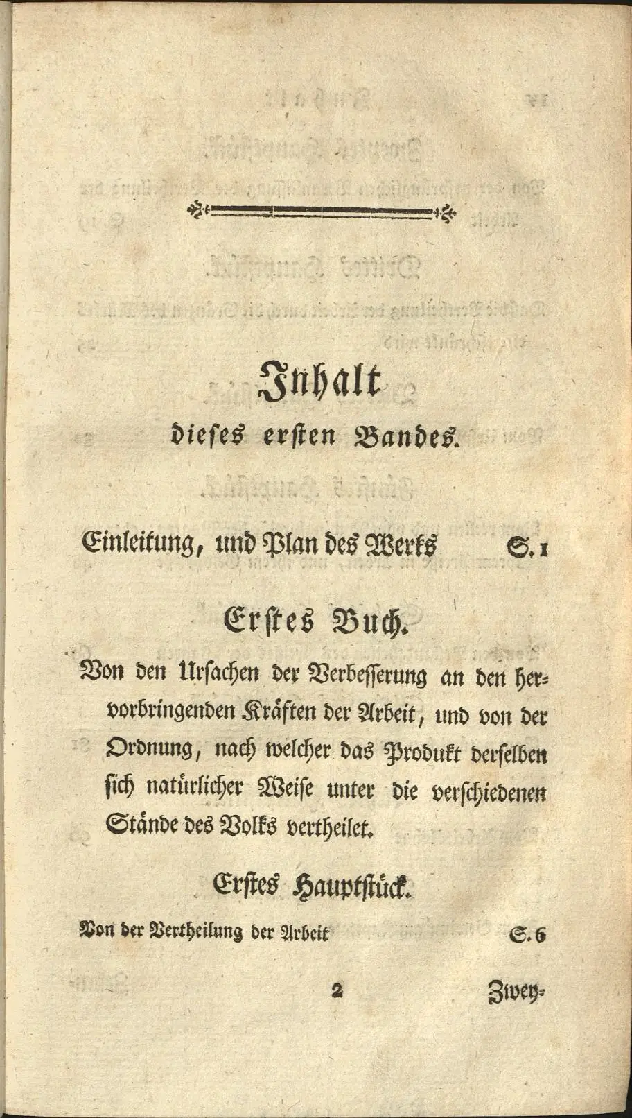 Die deutsche Erstausgabe von Wealth of Nations. Die Übersetzung stammt von einem gewissen Johann Friedrich Schiller.