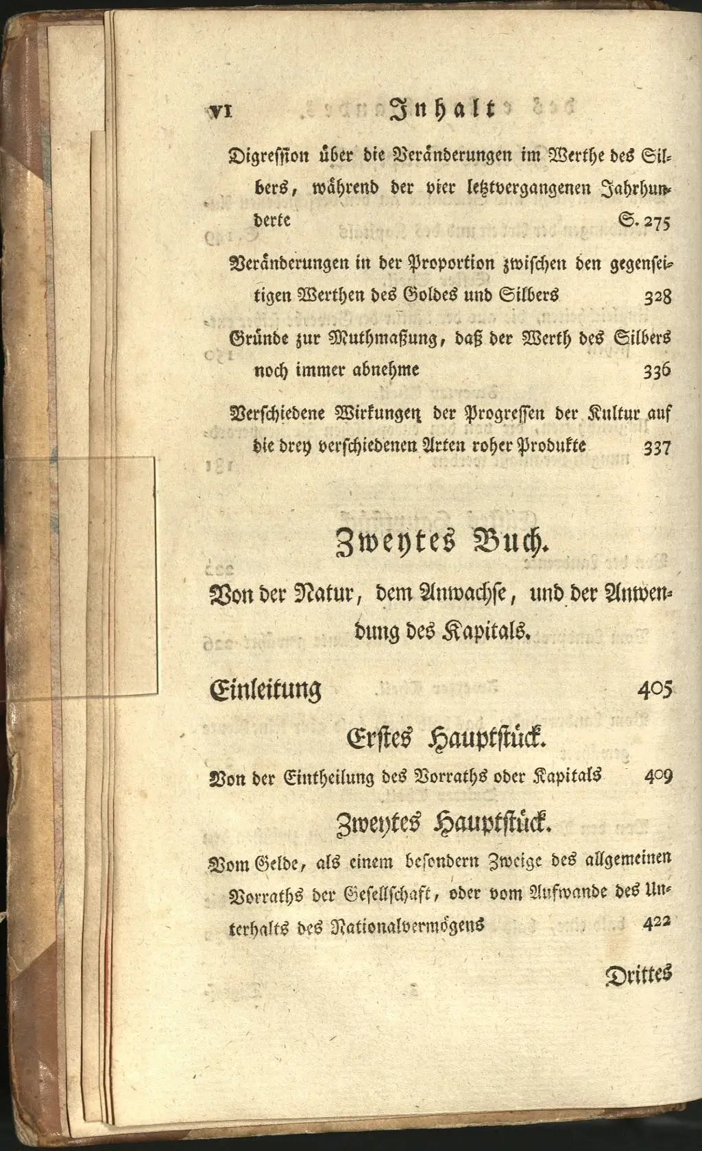 Die deutsche Erstausgabe von Wealth of Nations. Die Übersetzung stammt von einem gewissen Johann Friedrich Schiller.