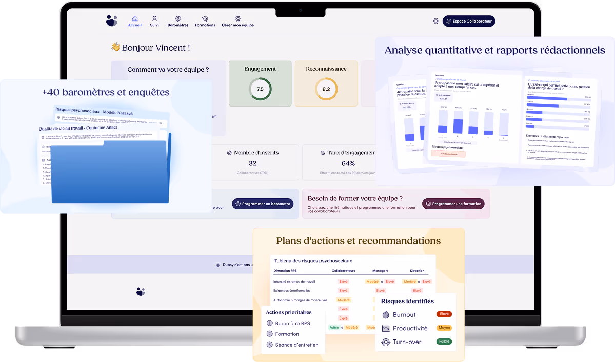 Image représentant la plateforme digitale Dupsy pour la santé mentale en entreprise