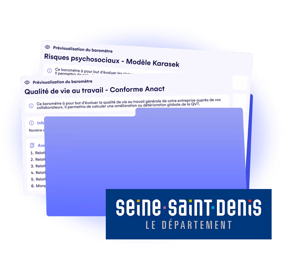 Image représentant la baromètre QVCT réalisé pour le département de Seine Saint-Denis, par Dupsy