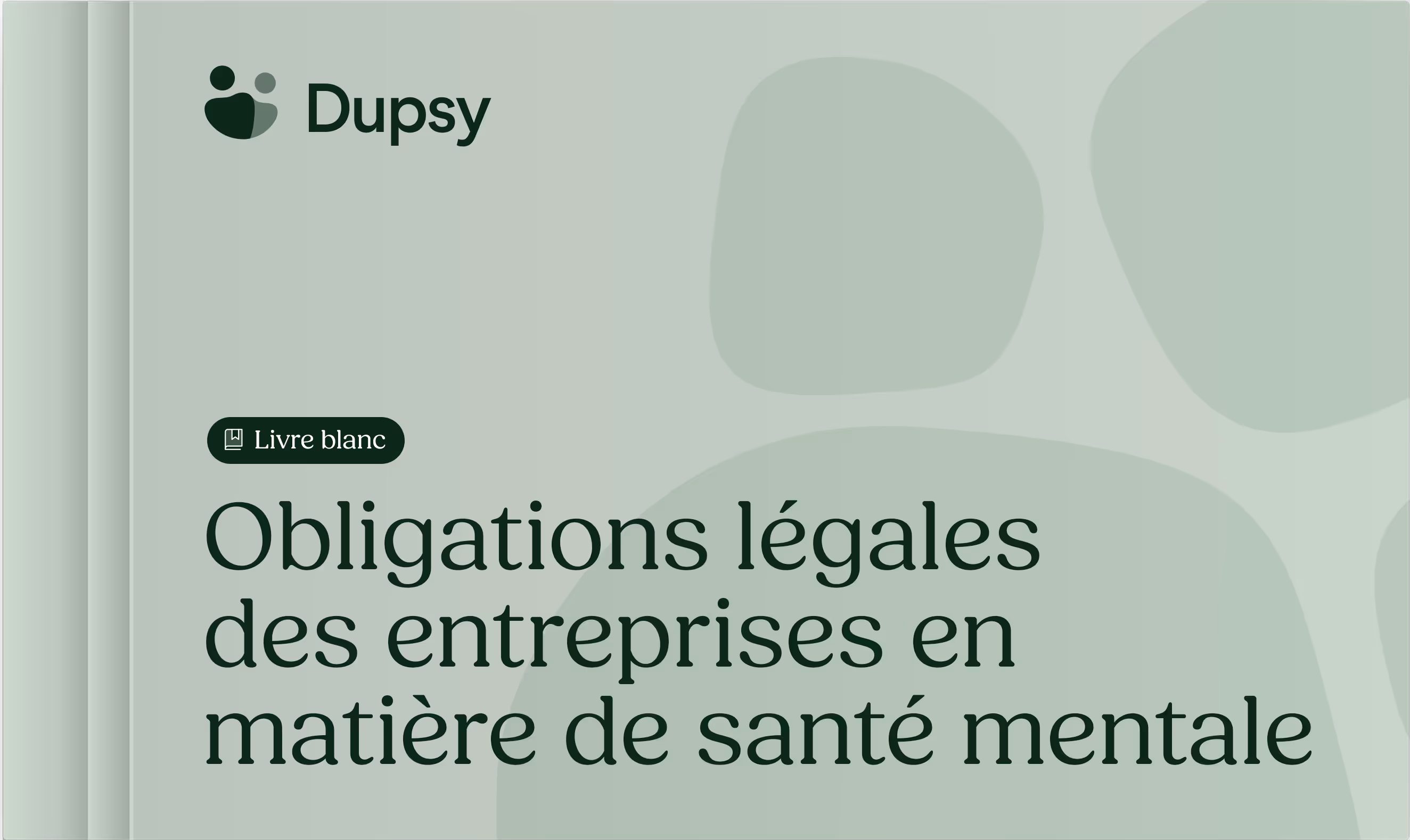 Image représentant le livre blanc intitulé "Obligations légales des entreprises en matière de santé mentale"