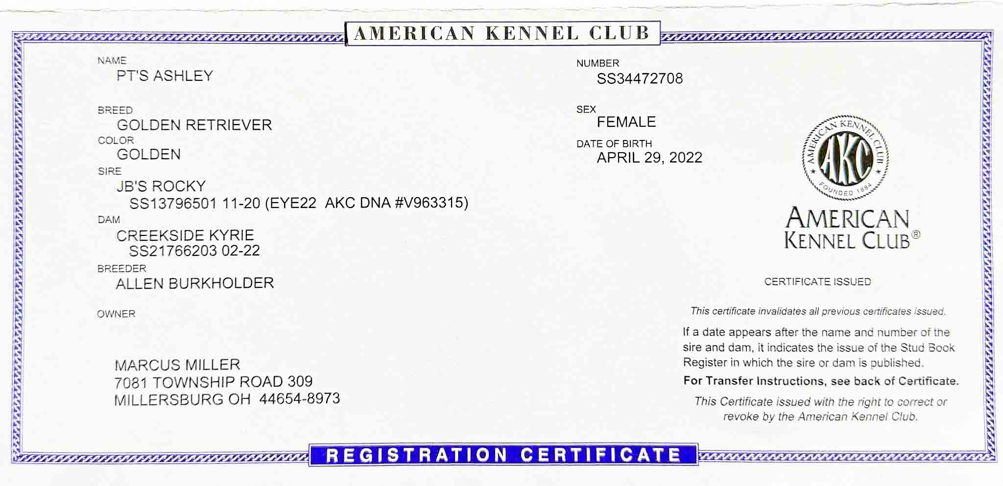 AKC document