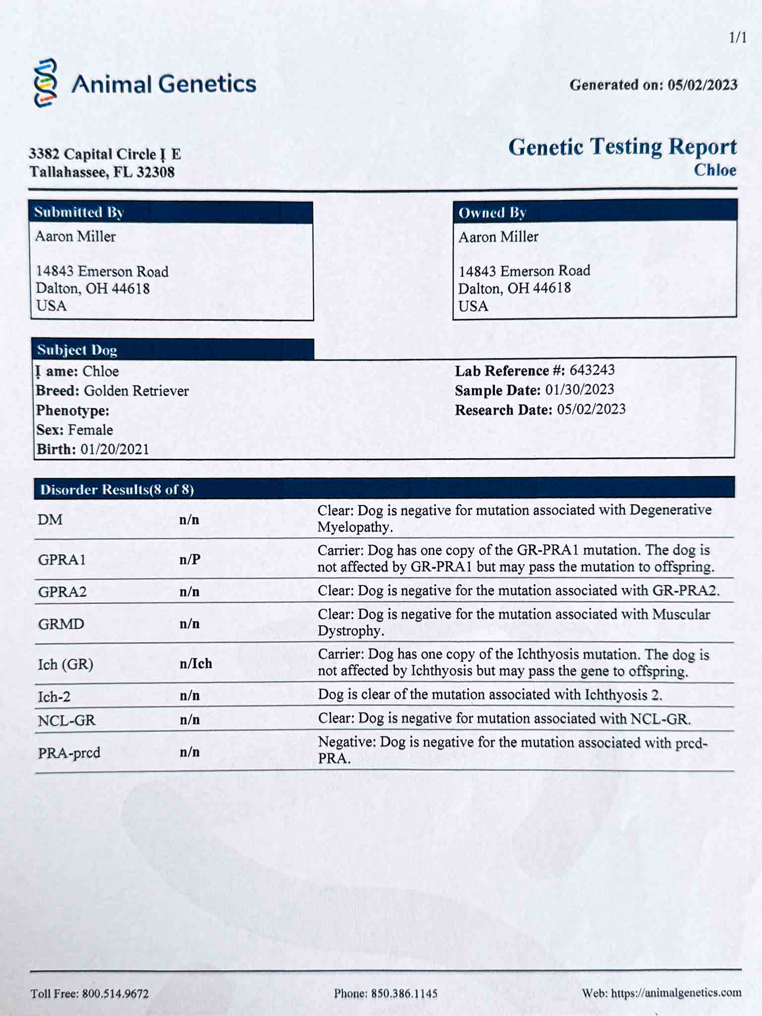 DNA document