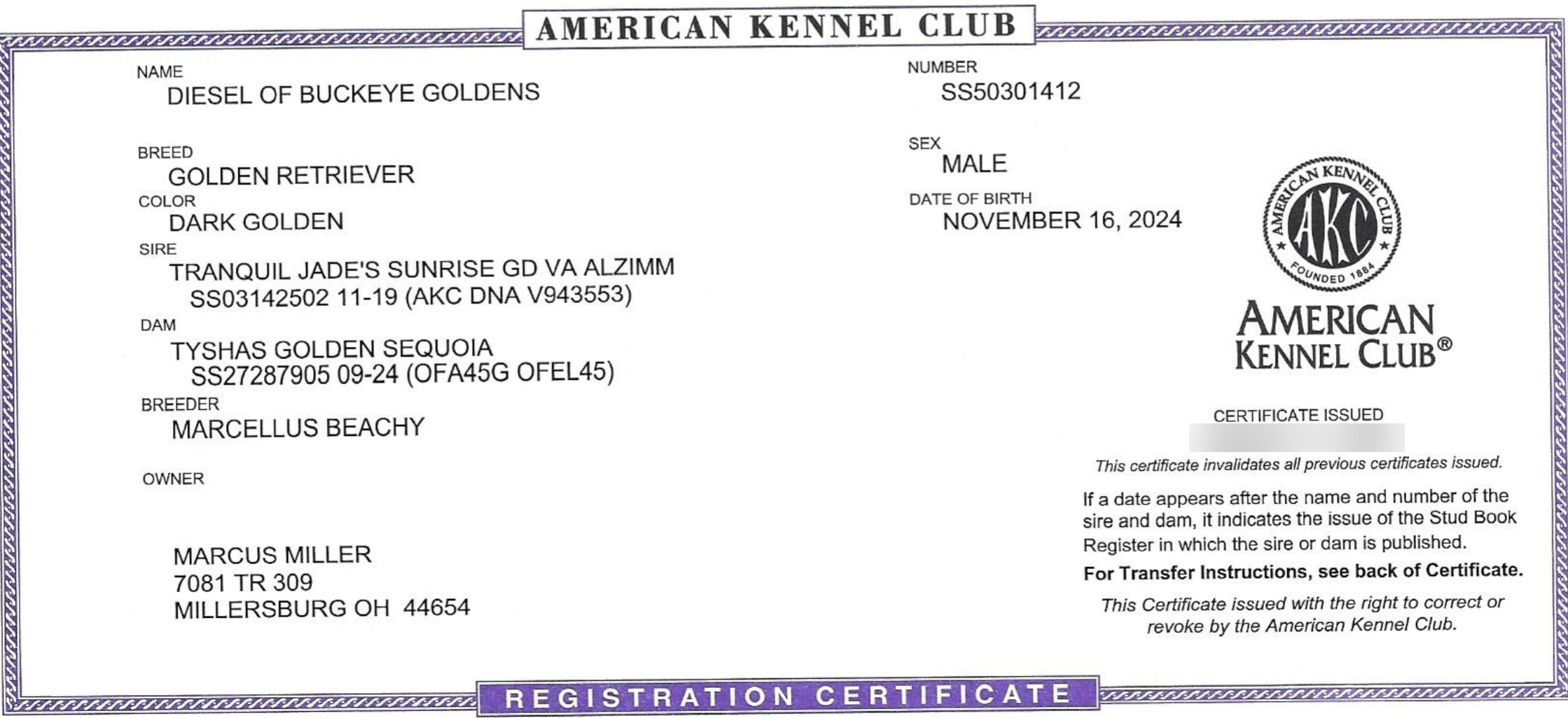 AKC document