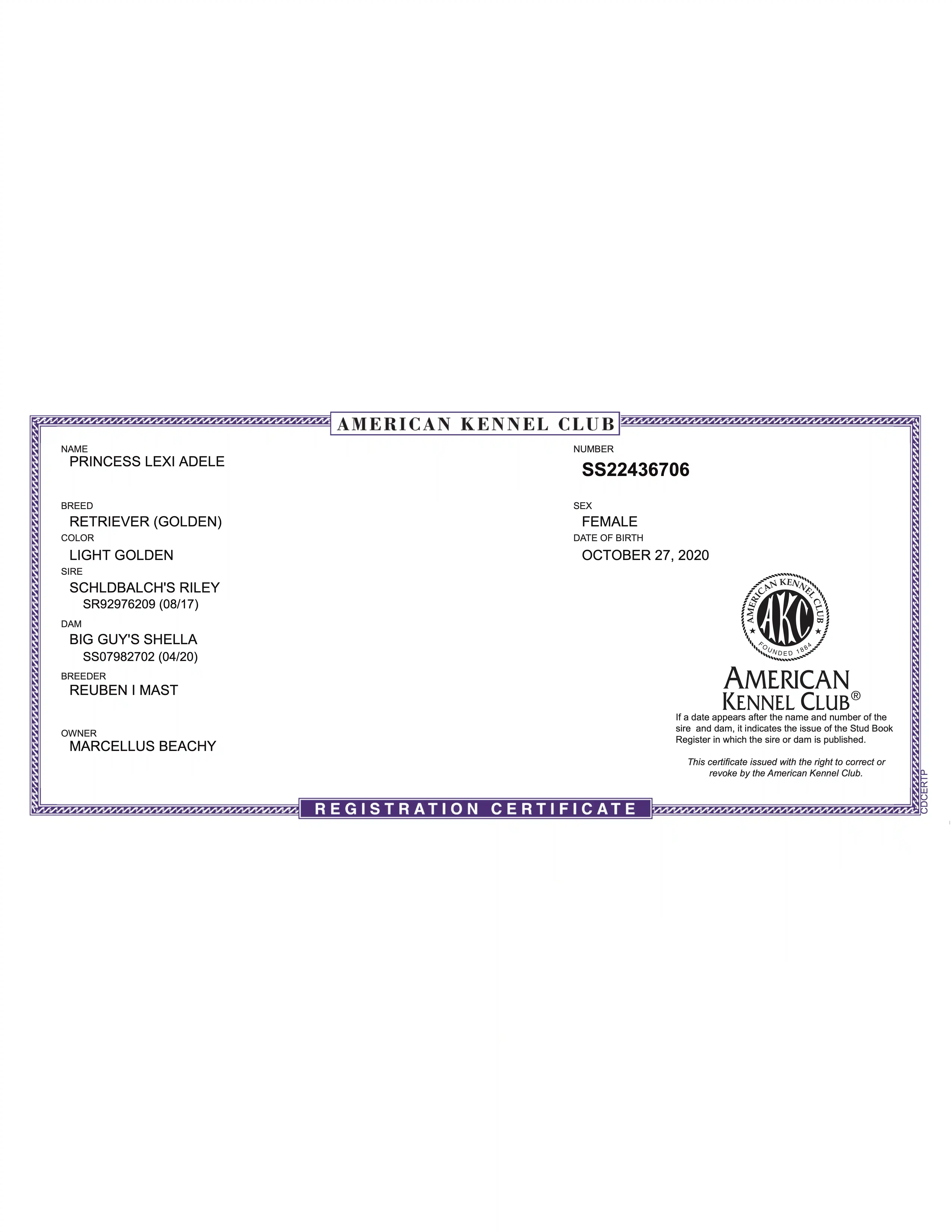 AKC document