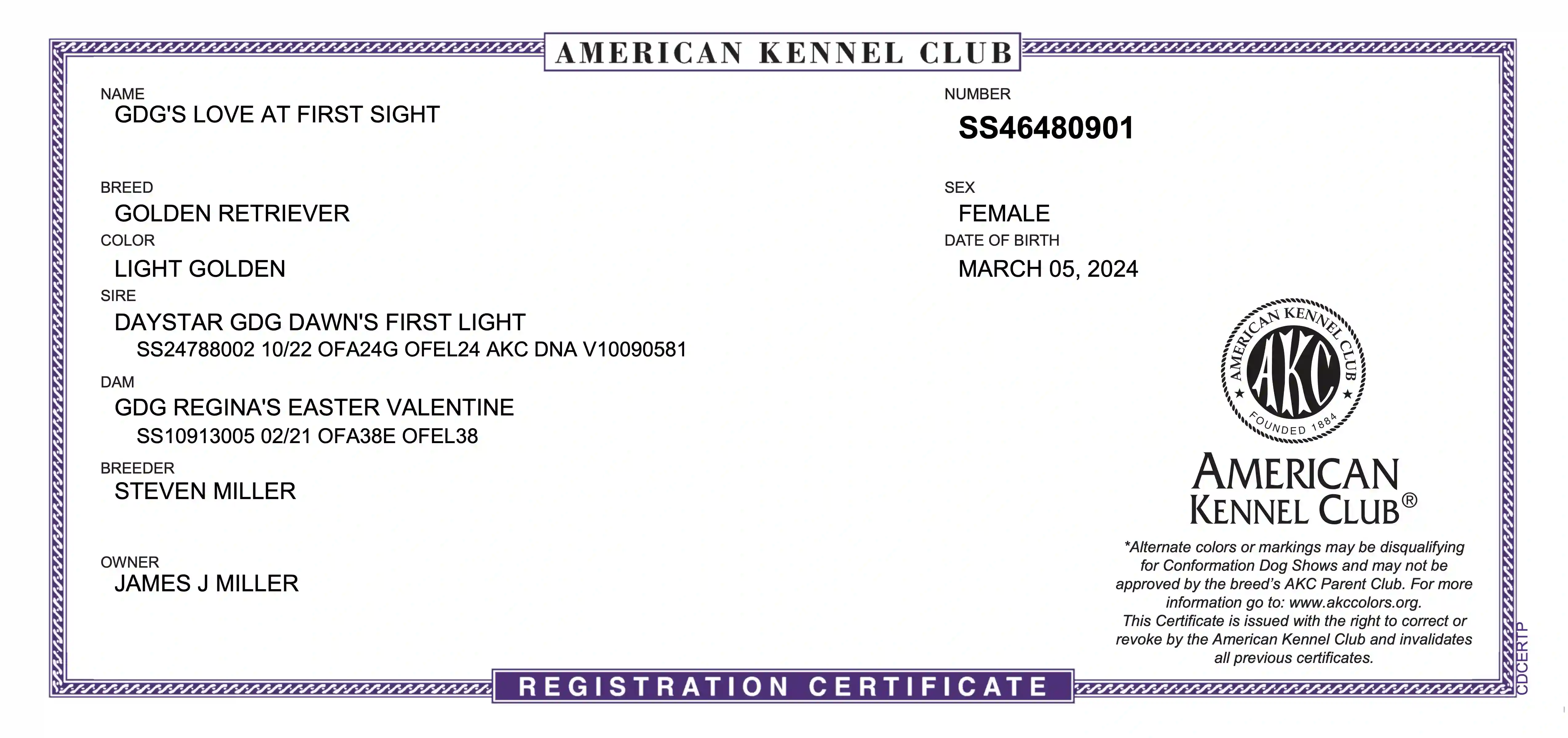 AKC document