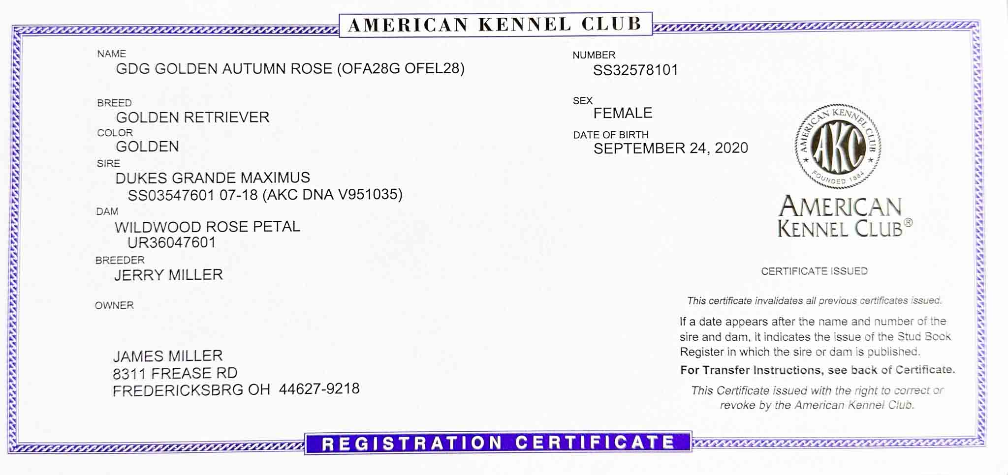 AKC document