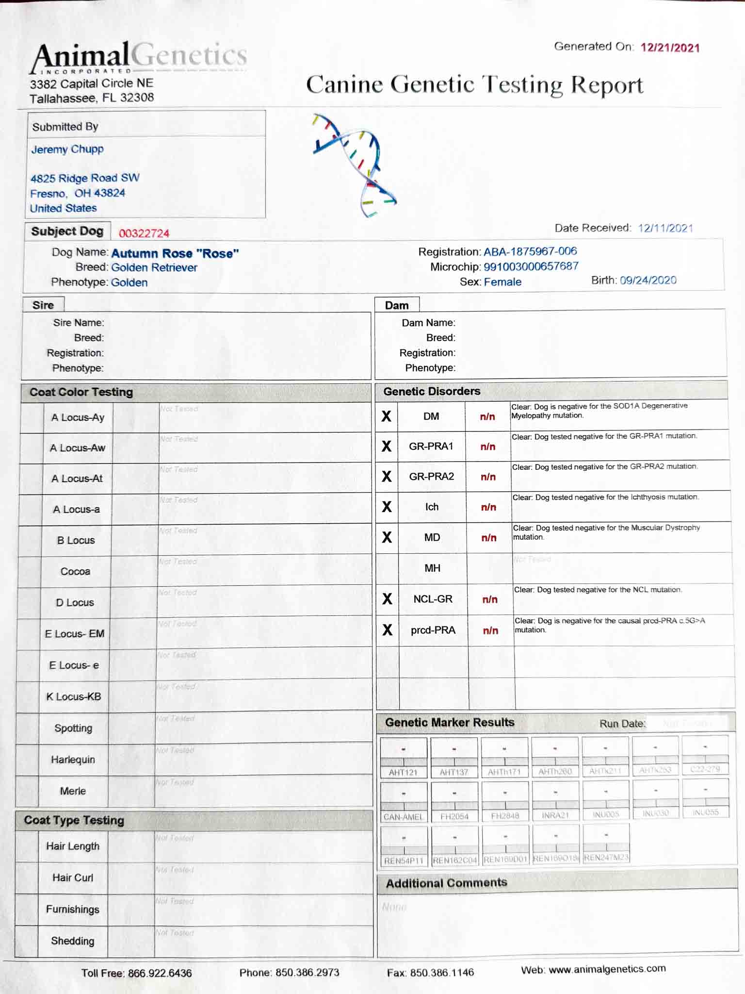 DNA document