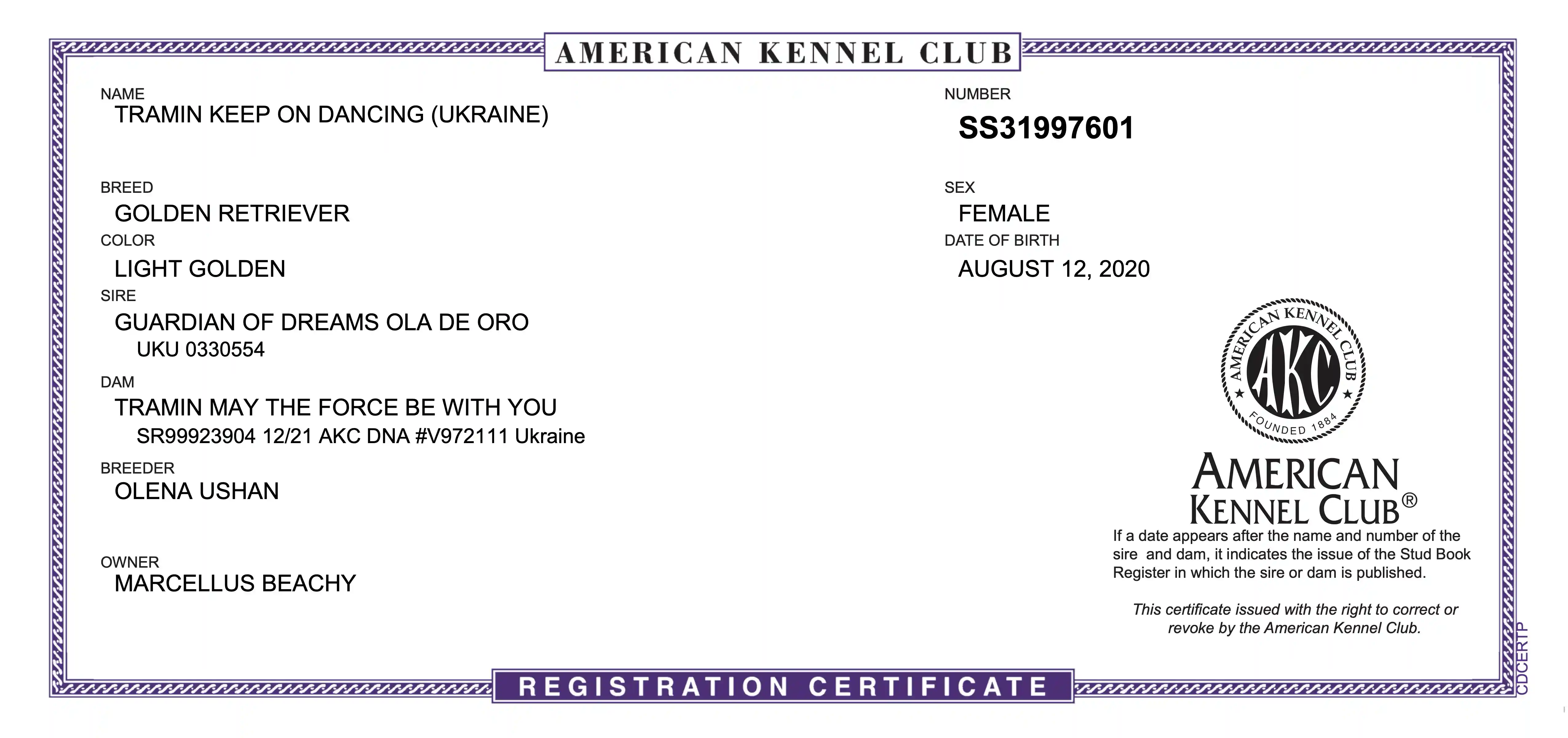 AKC document