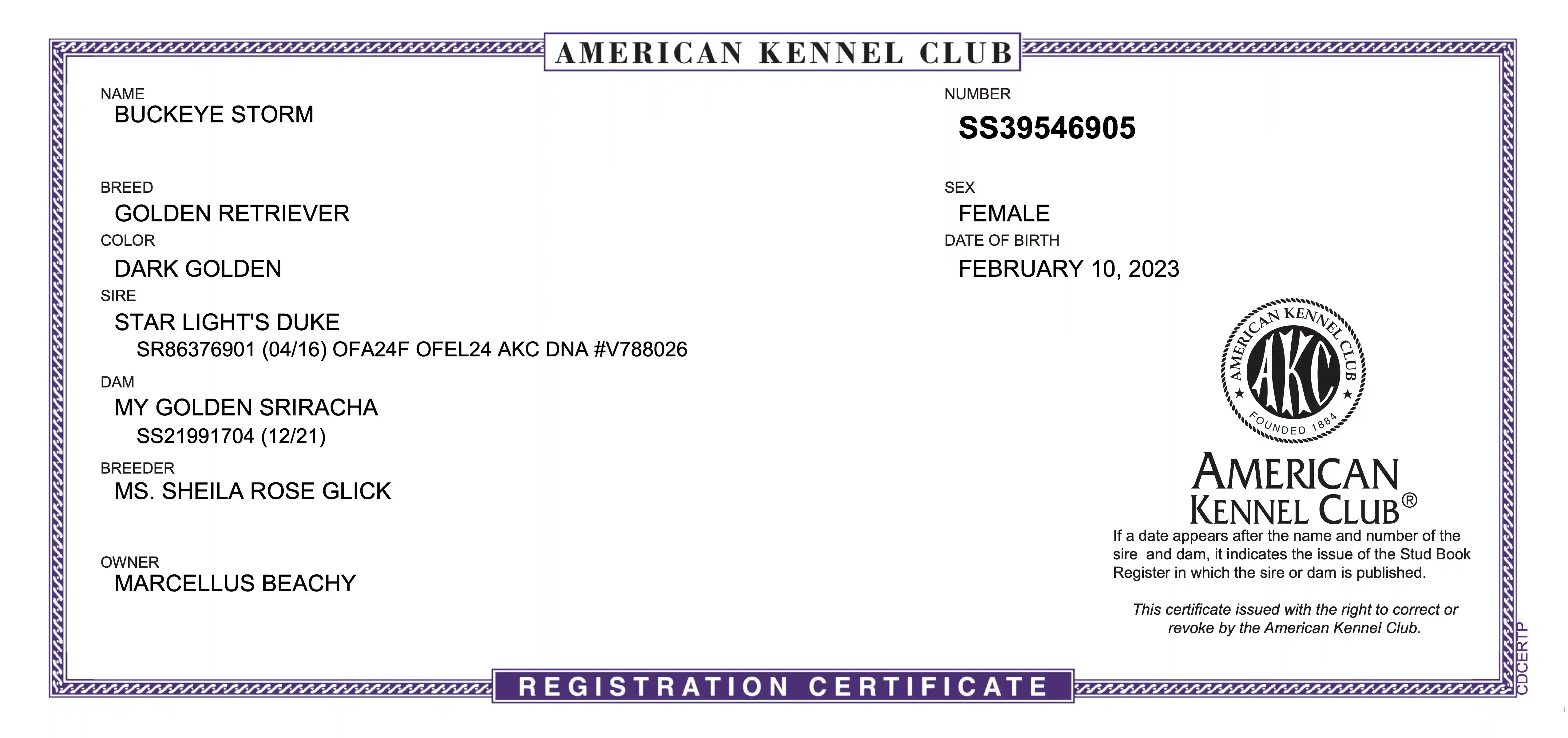 AKC document