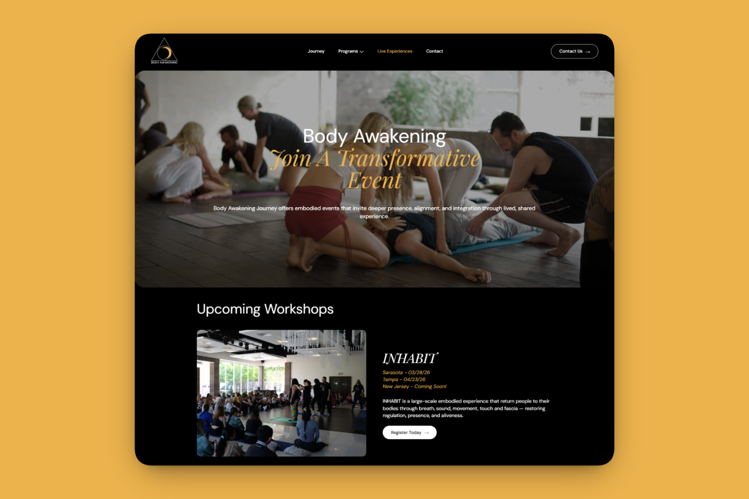 Body Awakening Journey Social Media Management
