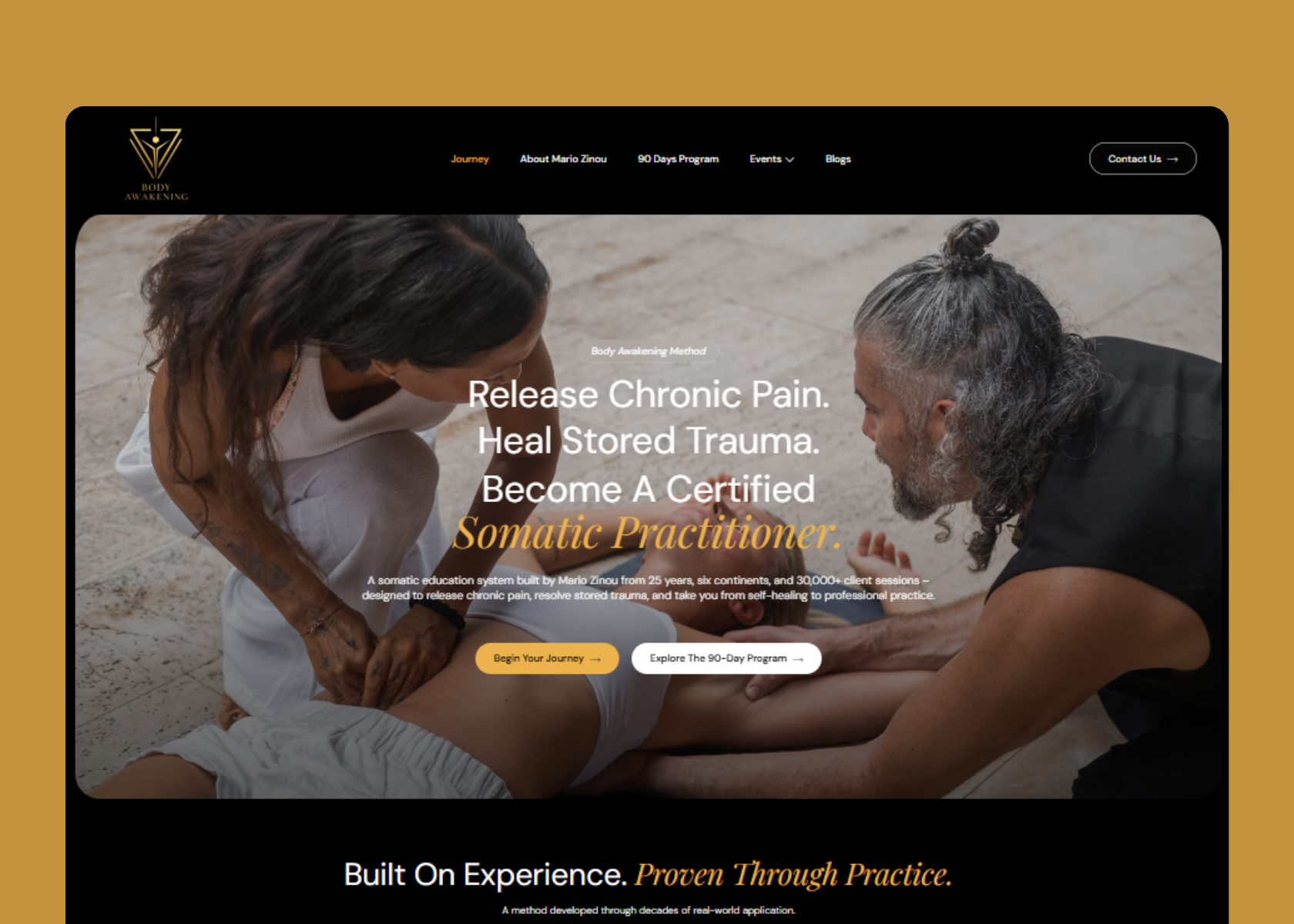 Body Awakening Journey Website