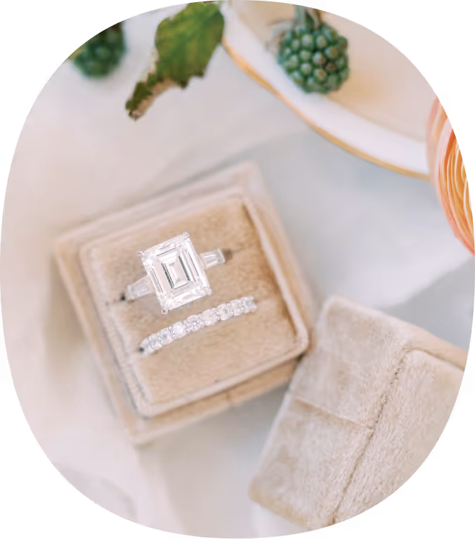 Wedding band & Engagement ring 