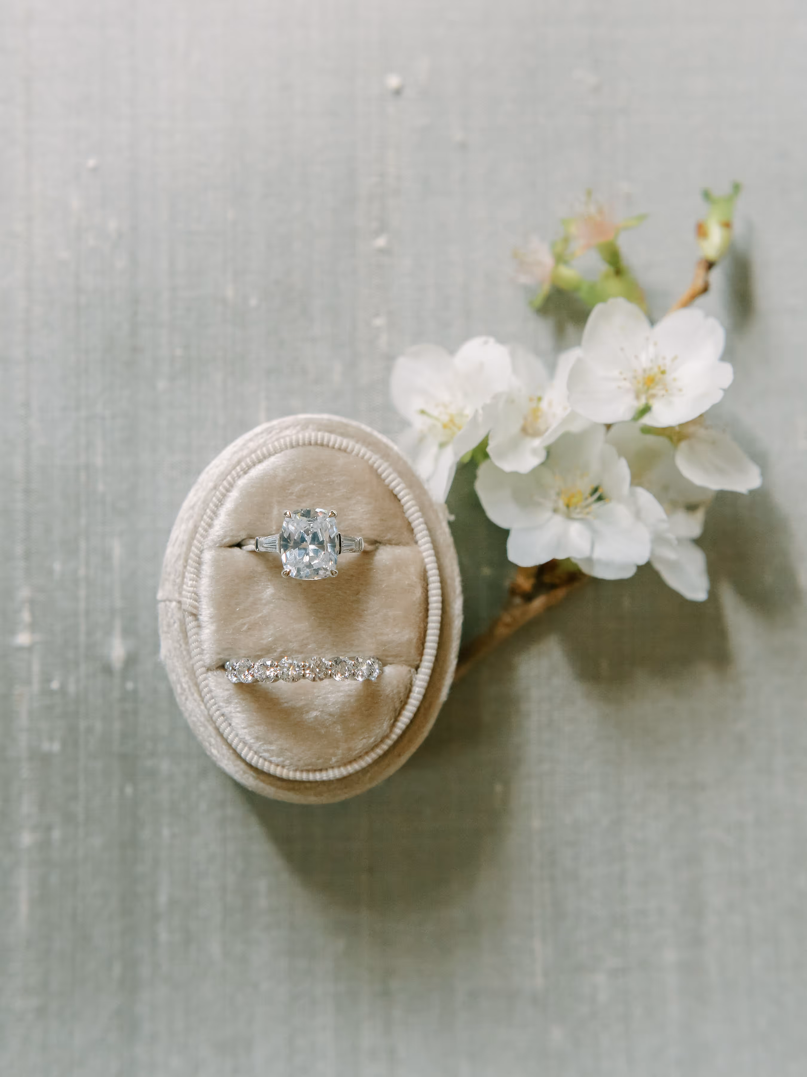 Elongated Cushion Cut engagement ring