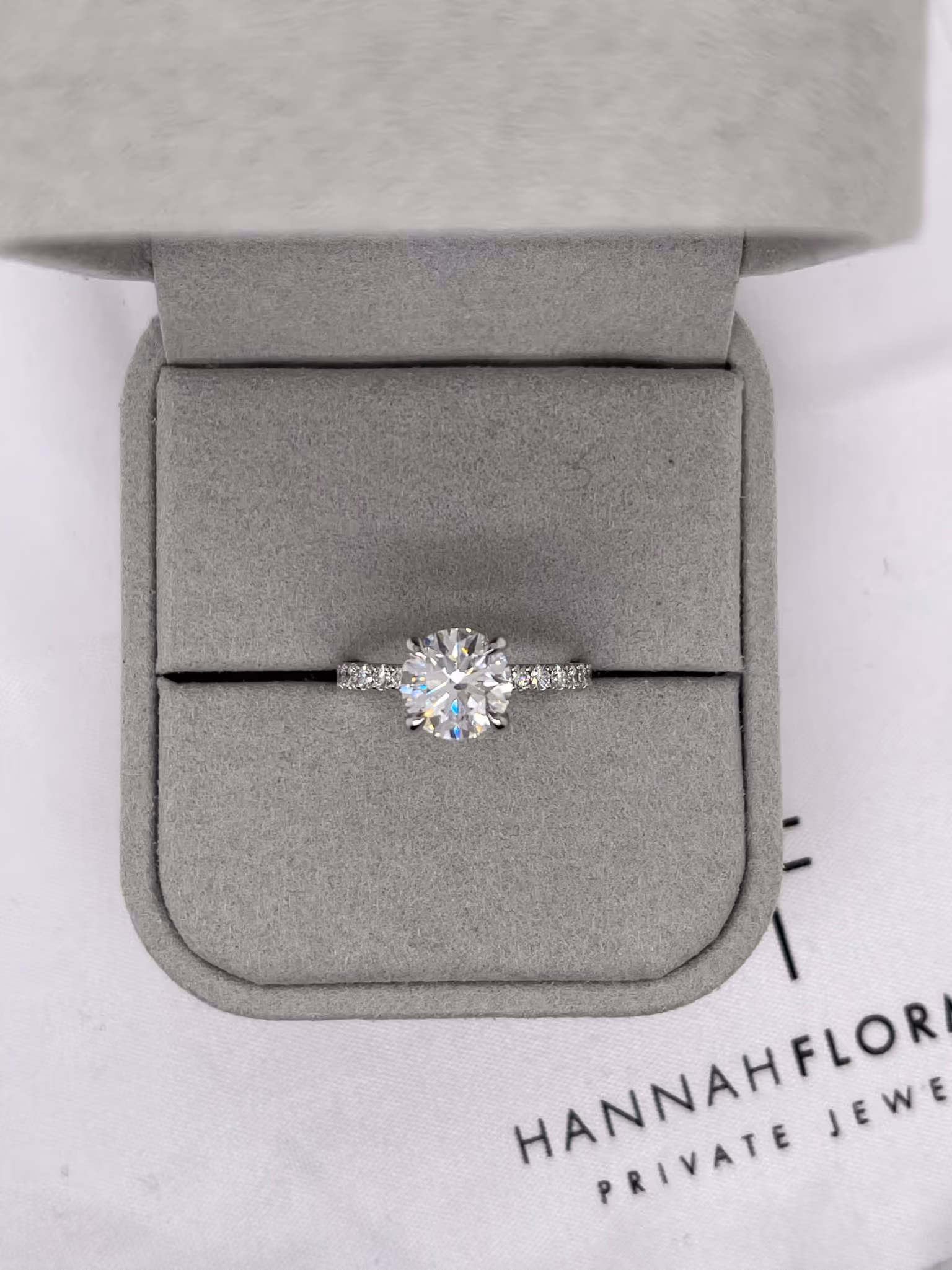 Custom Pave Diamond Engagement Ring