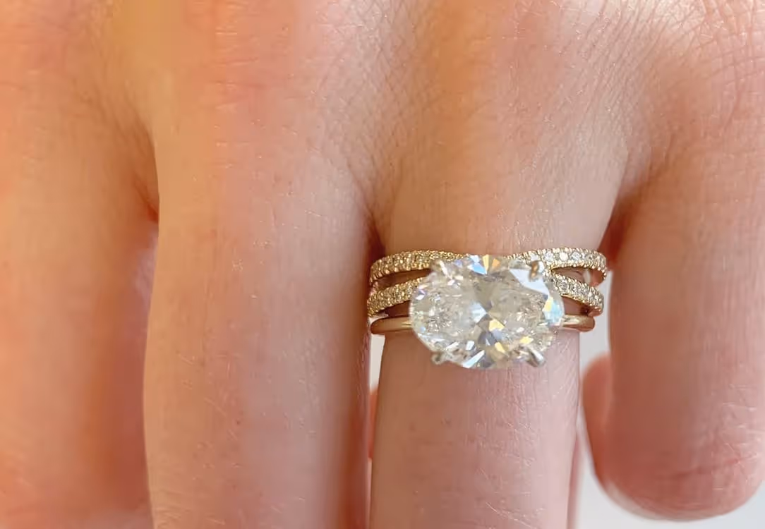 East to West and Eternity Diamond Rings