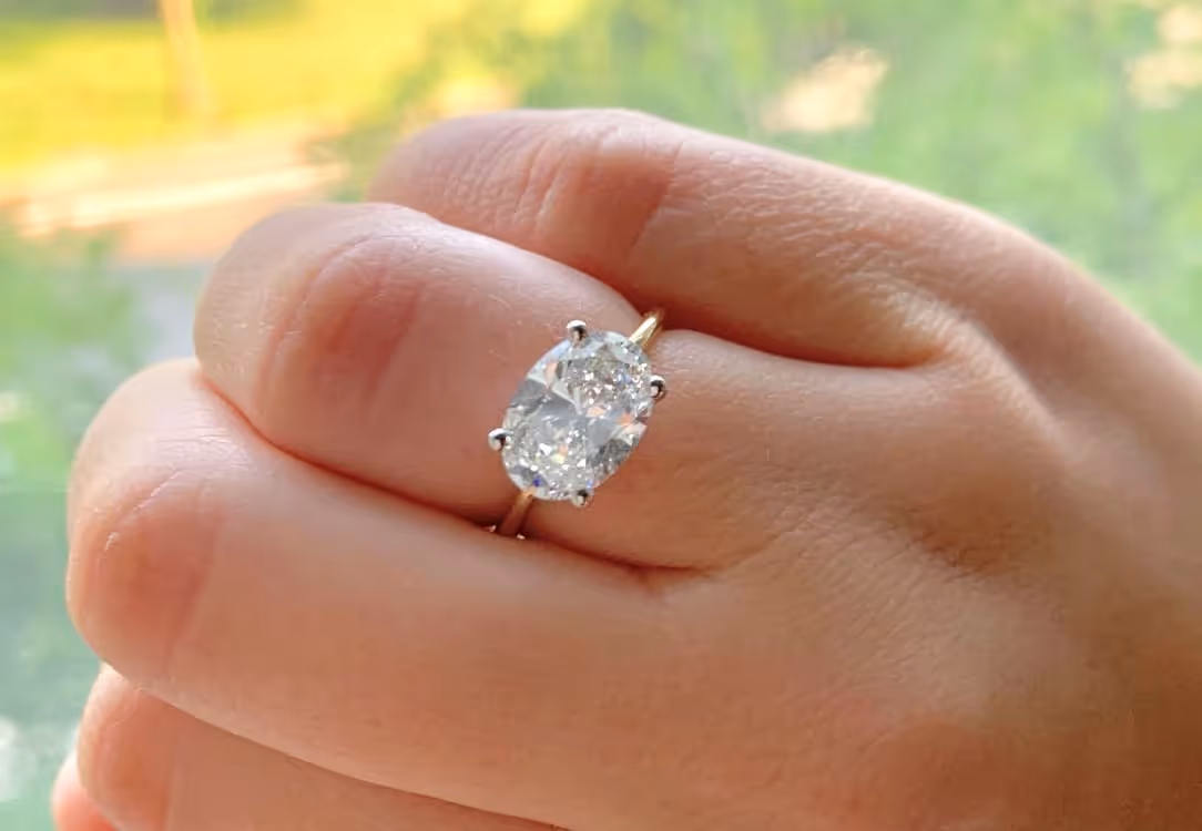 Classic Oval Cut Diamond with a Twist